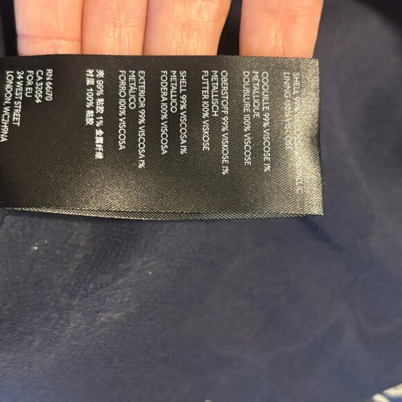 NWT Maeve Mariposa Open Shoulder Ruffled Top Blue Multicolor Sz 2 Anthropologie - Picture 8 of 8